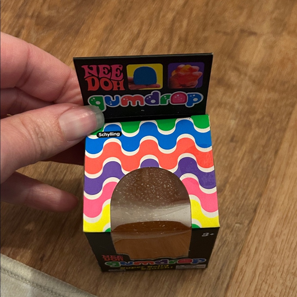 NeeDoh Gumdrop Super Solid Squish - Orange - Picture 2 of 4